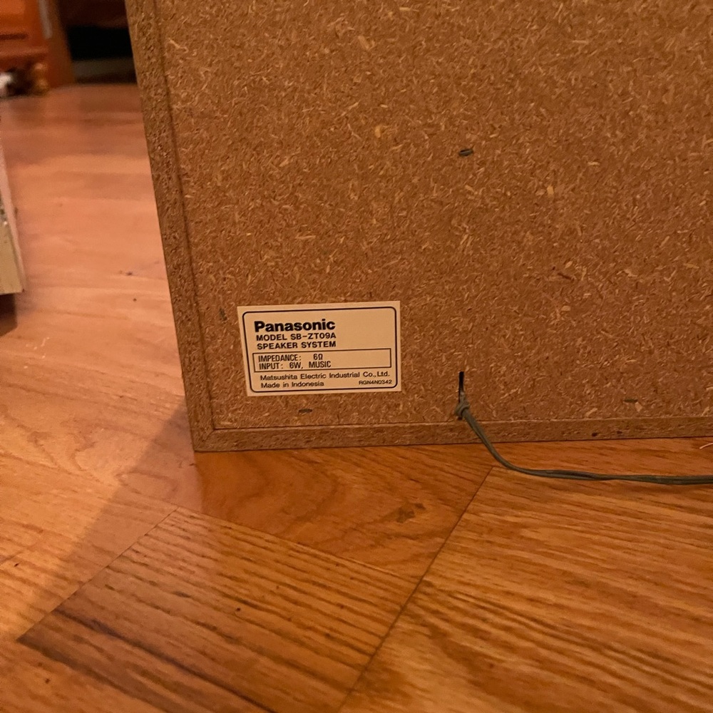 Set of two Panasonic home theater speakers